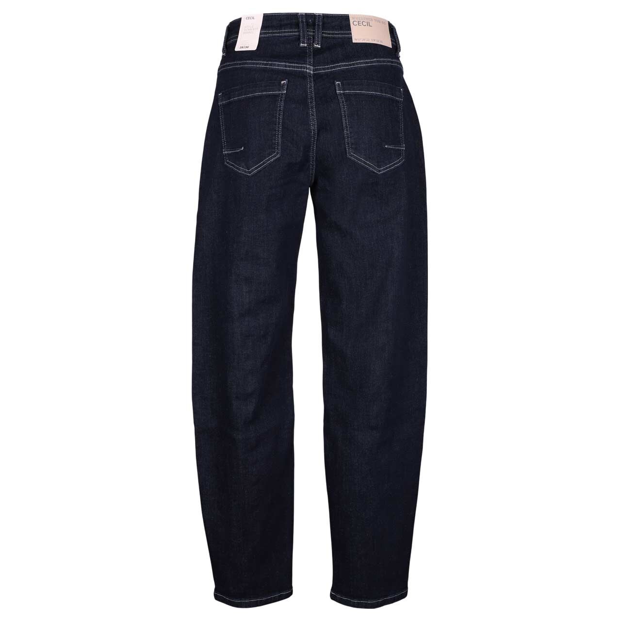 Damenjeans von Cecil in der Farbe Dunkelblau, Rückansicht