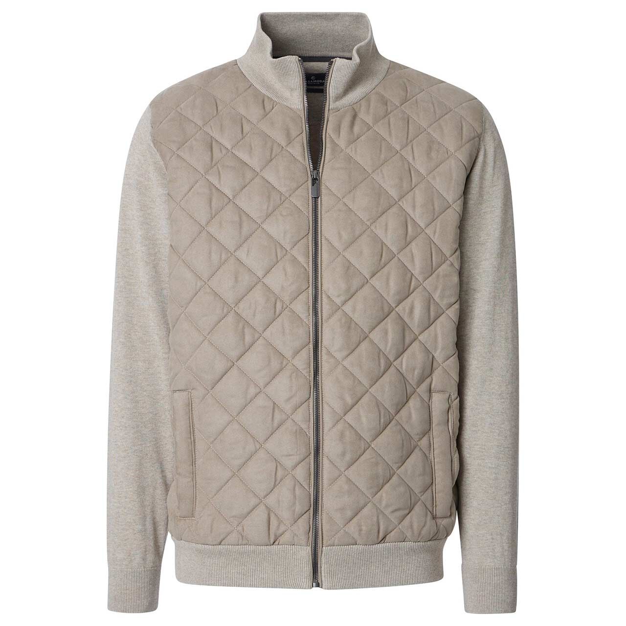 Casa Moda Herren Strickjacke beige hybrid