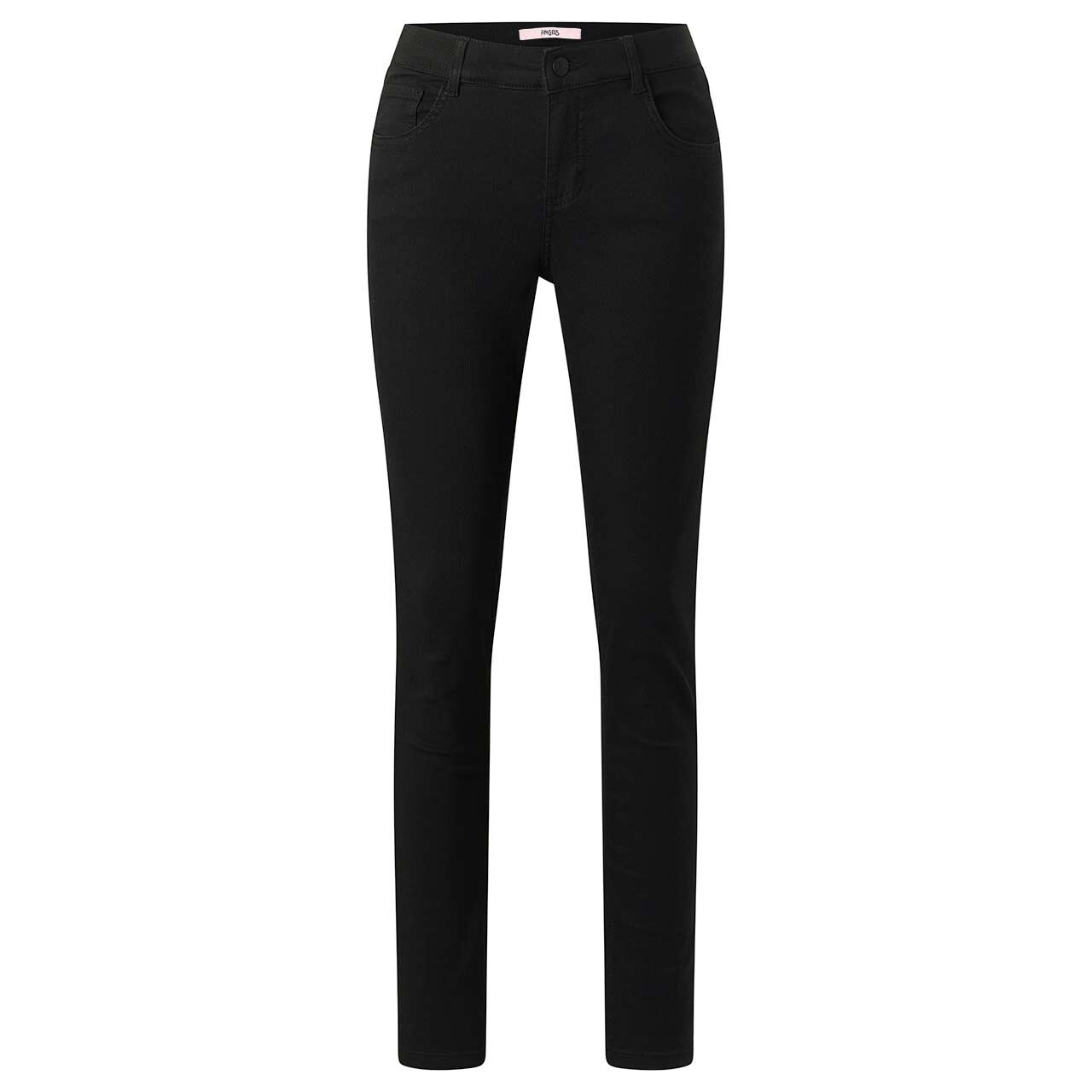 Stretch Damenjeans One Size von Angels in Schwarz, Vorderansicht