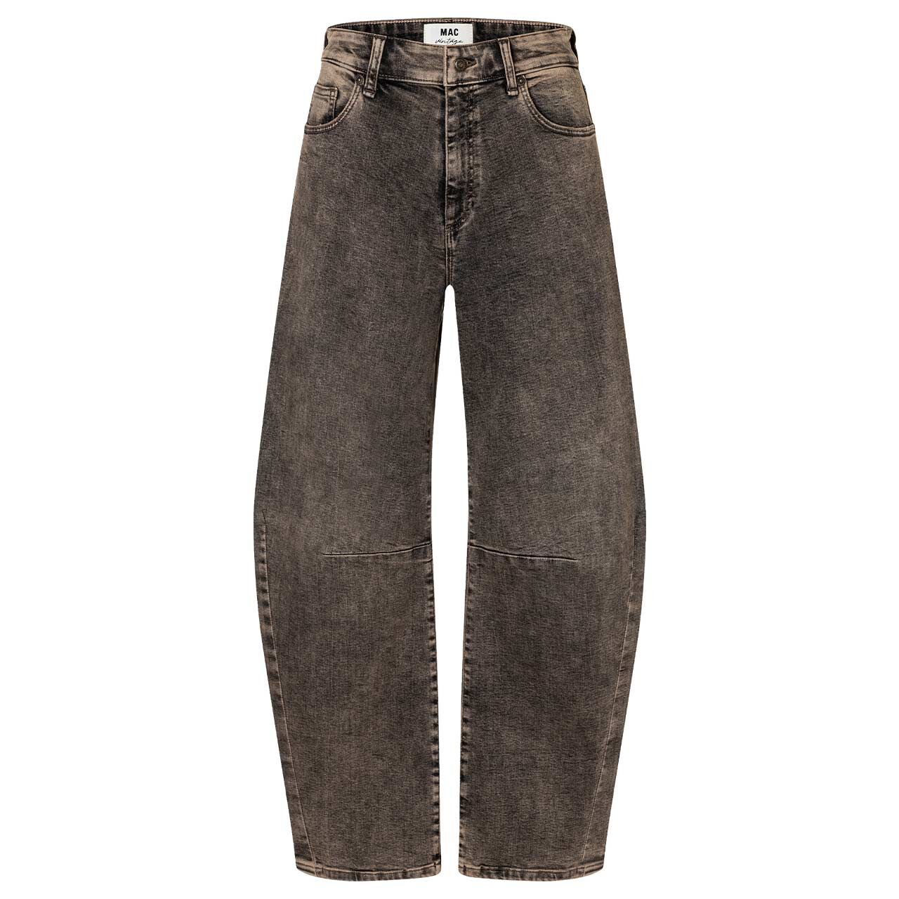 Stretch Damen Jeans Dakota von MAC in Braun verwaschen, Vorderansicht
