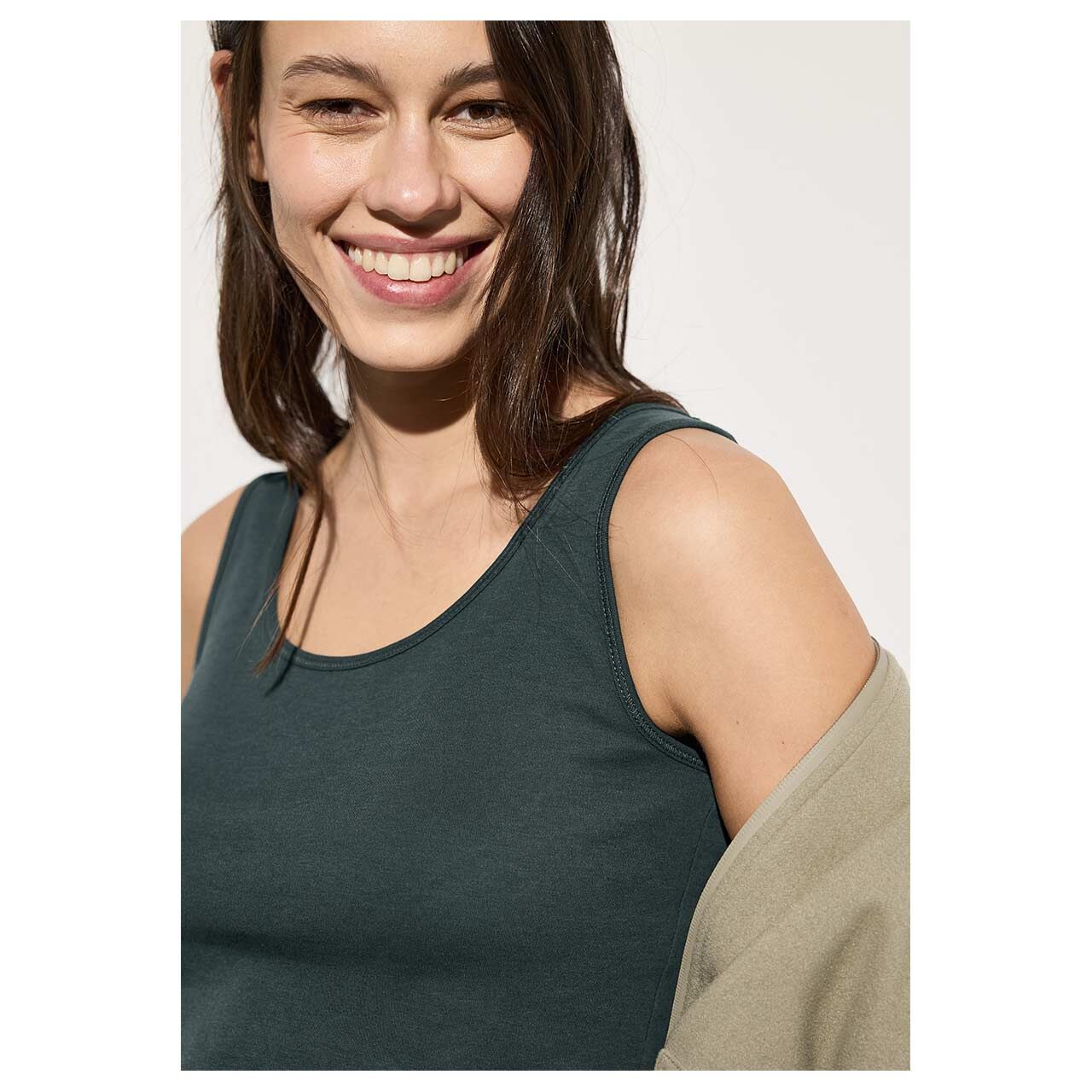 Cecil Damen Top Linda slate khaki