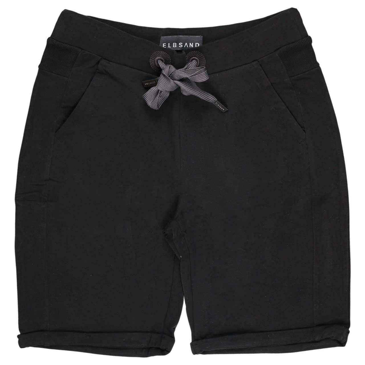 Damen Baumwoll Shorts Brinjana von Elbsand in Dunkelgrau, Vorderseite