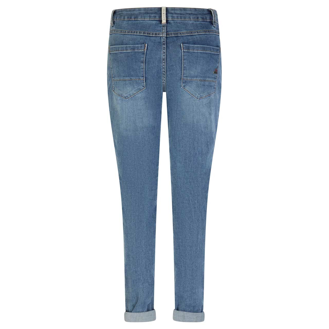 Damenjeans Anna C Stretch Denim von Buena Vista in Blau, Rückansicht