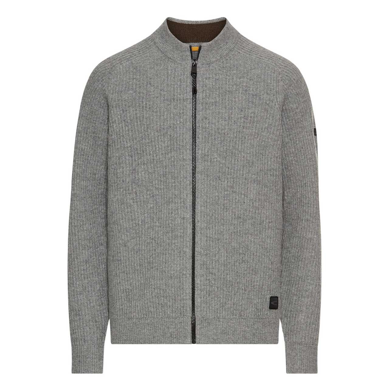 Camel active Herren Strickjacke light grey melange