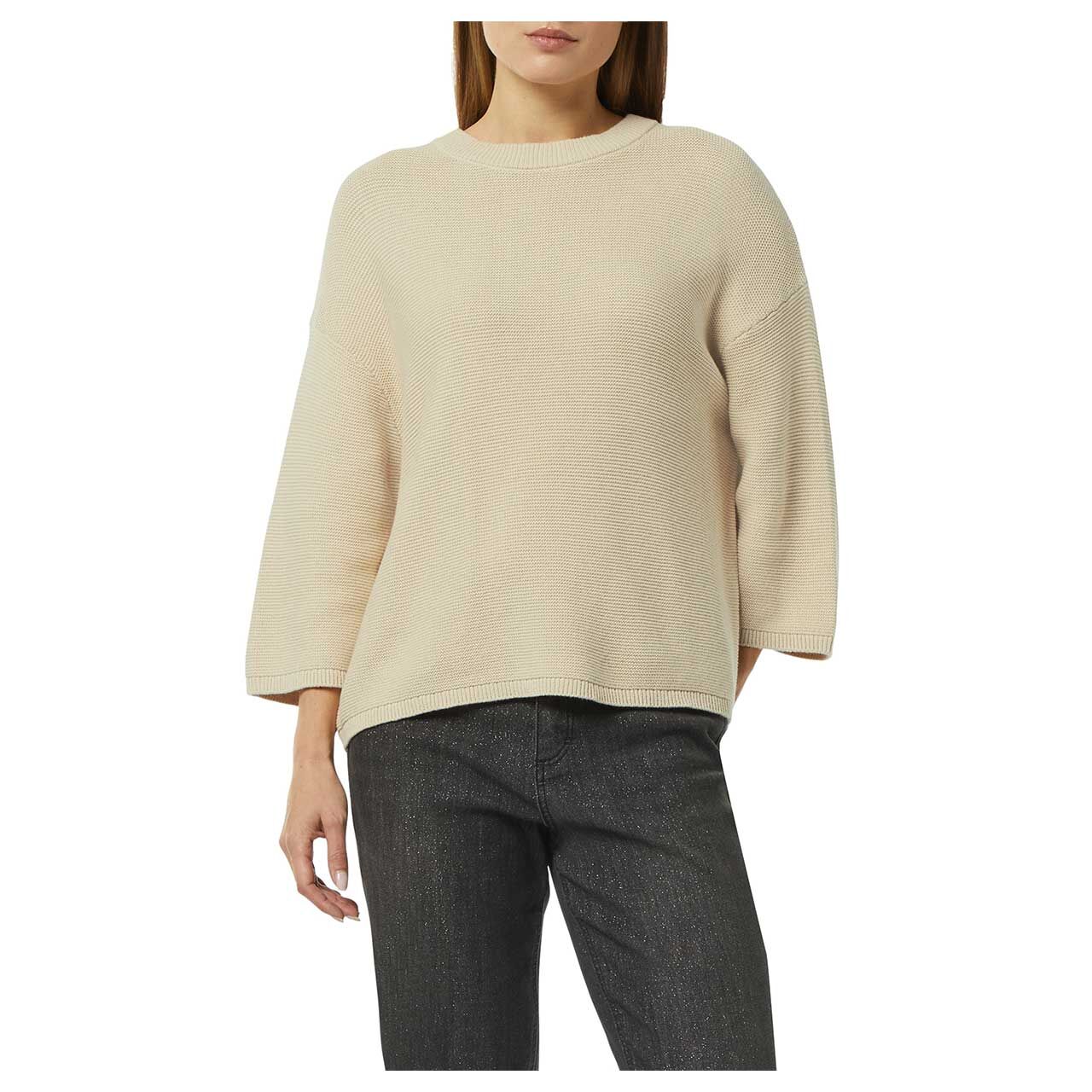 Comma Damen 3/4 Arm Pullover sand