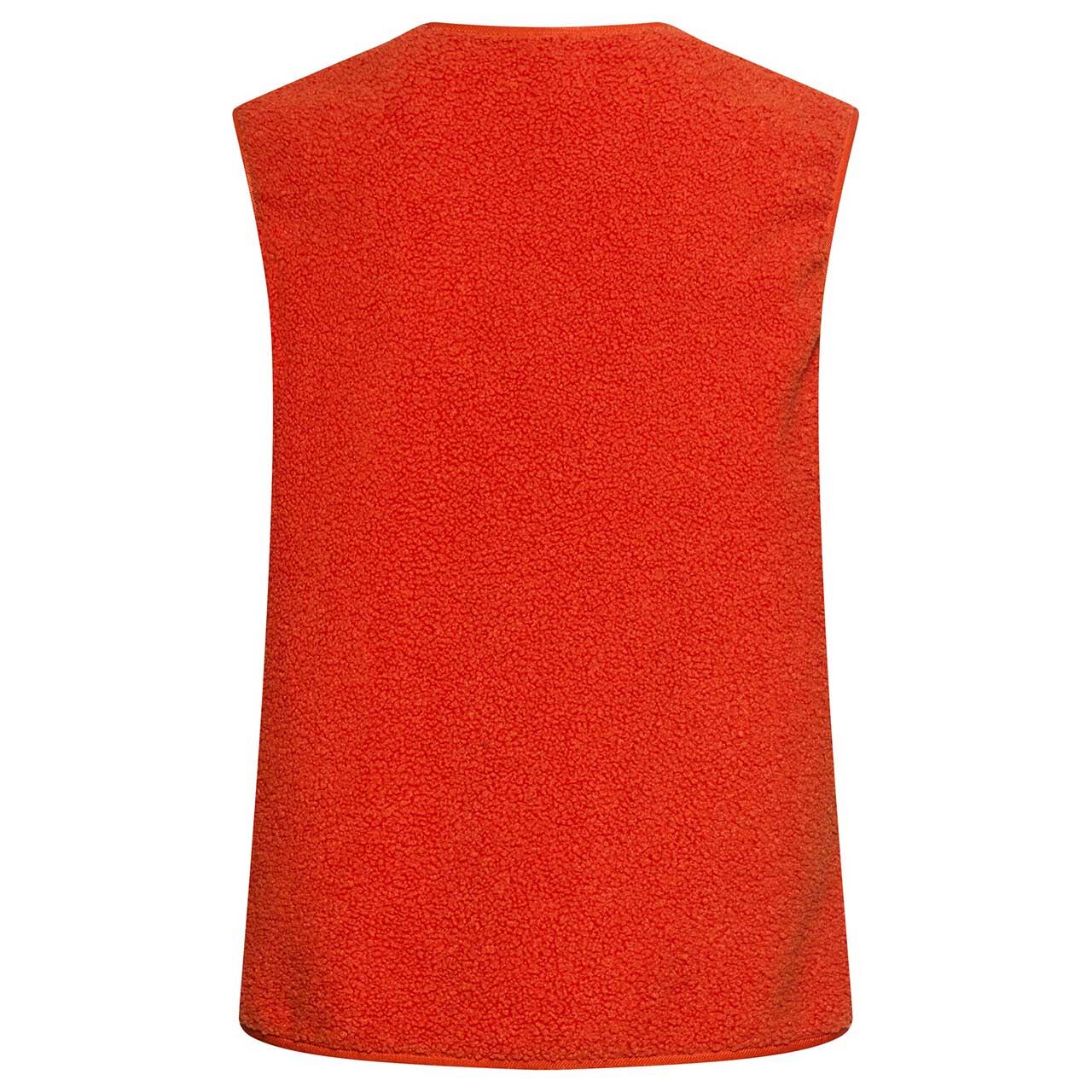 Damen Teddyweste von Camel active in Orange, Rückansicht