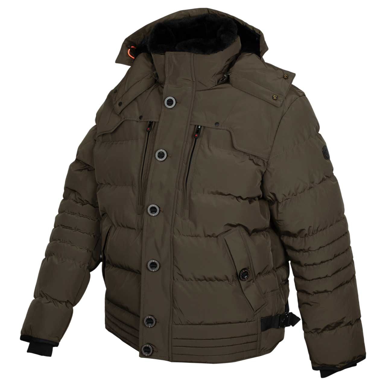 Herren Jacke Starstream von Wellensteyn in Grün-Braun, Seitenansicht