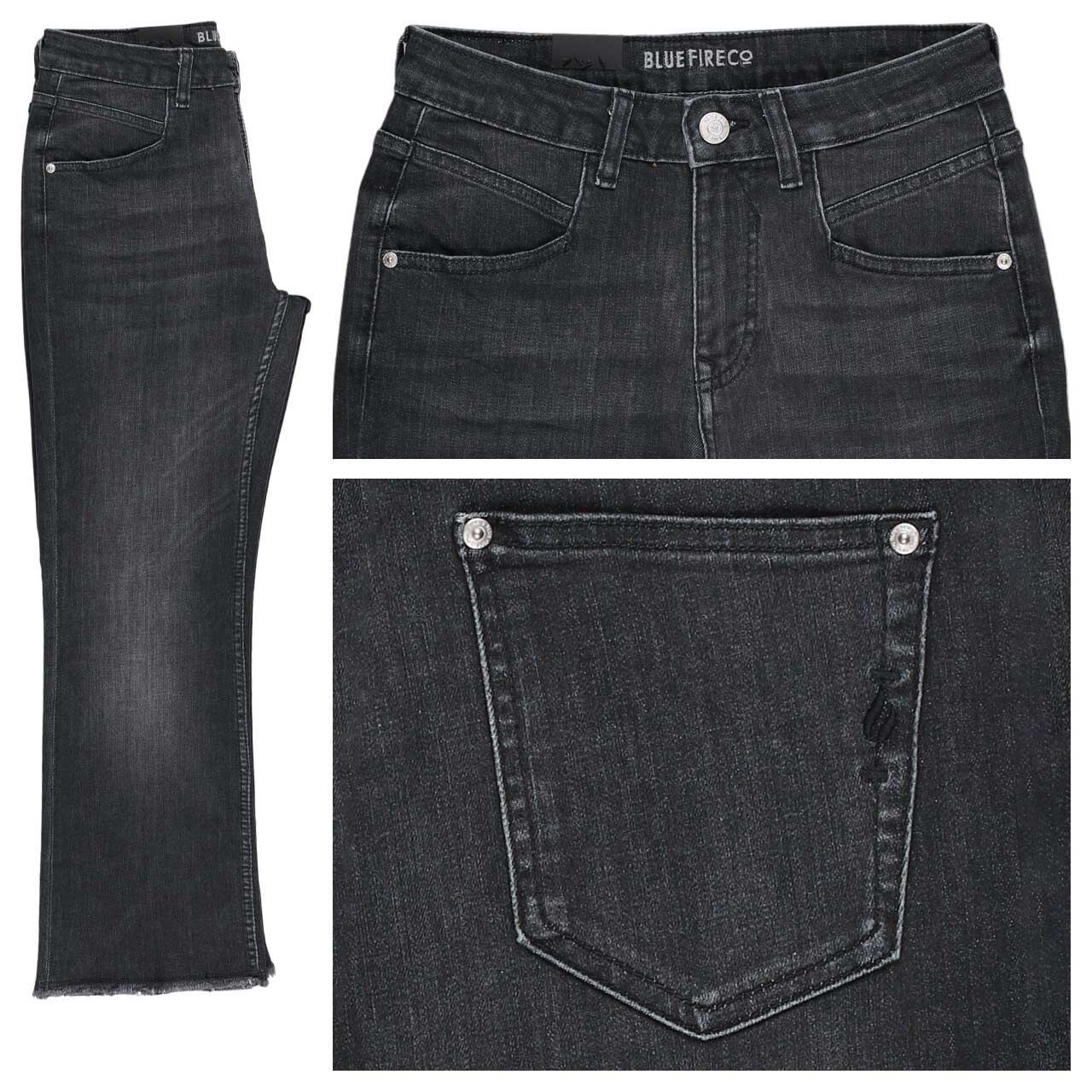 Blue Fire Emma Flare 7/8 Jeans authentic black