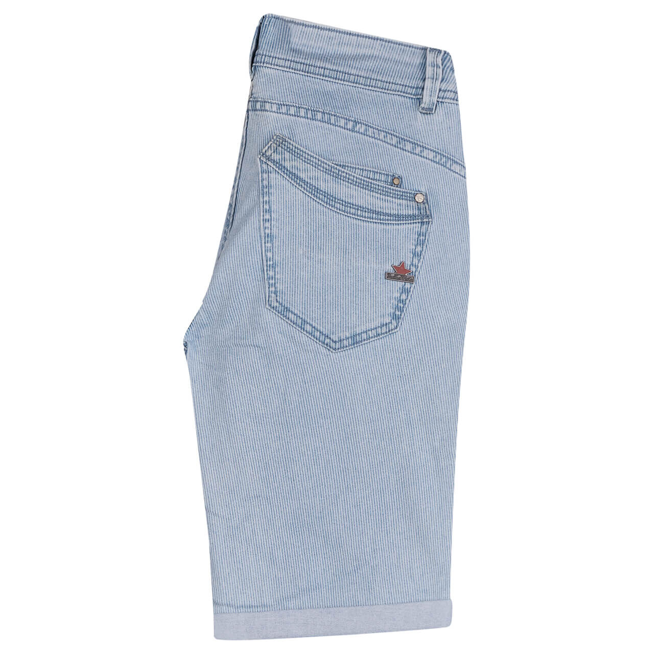Buena Vista Malibu-Short Stretch Denim Jeans light stripes