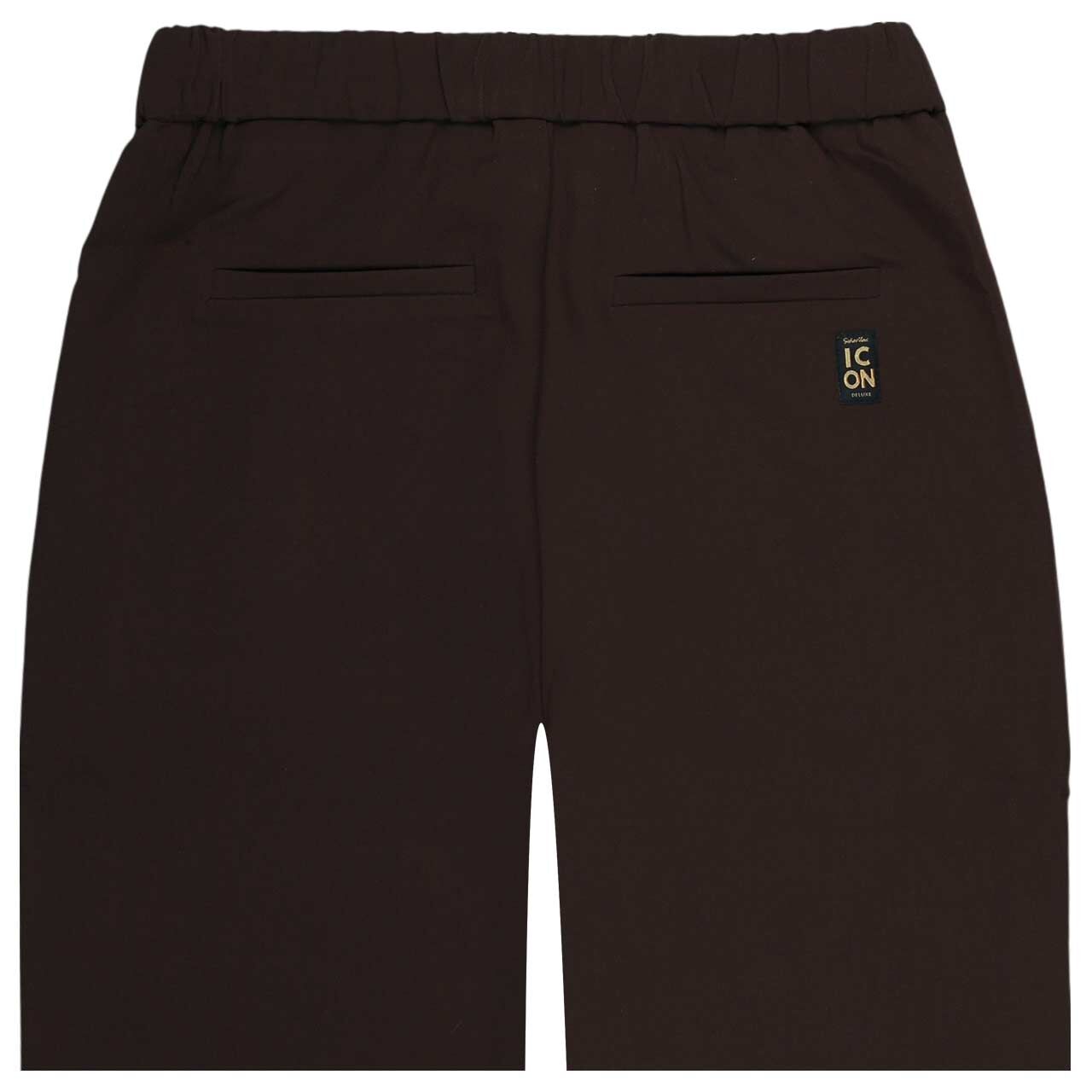 Damen 7/8 Hose Mojito von Senoritas ICON in Dunkelbraun, detaillierte Rückansicht
