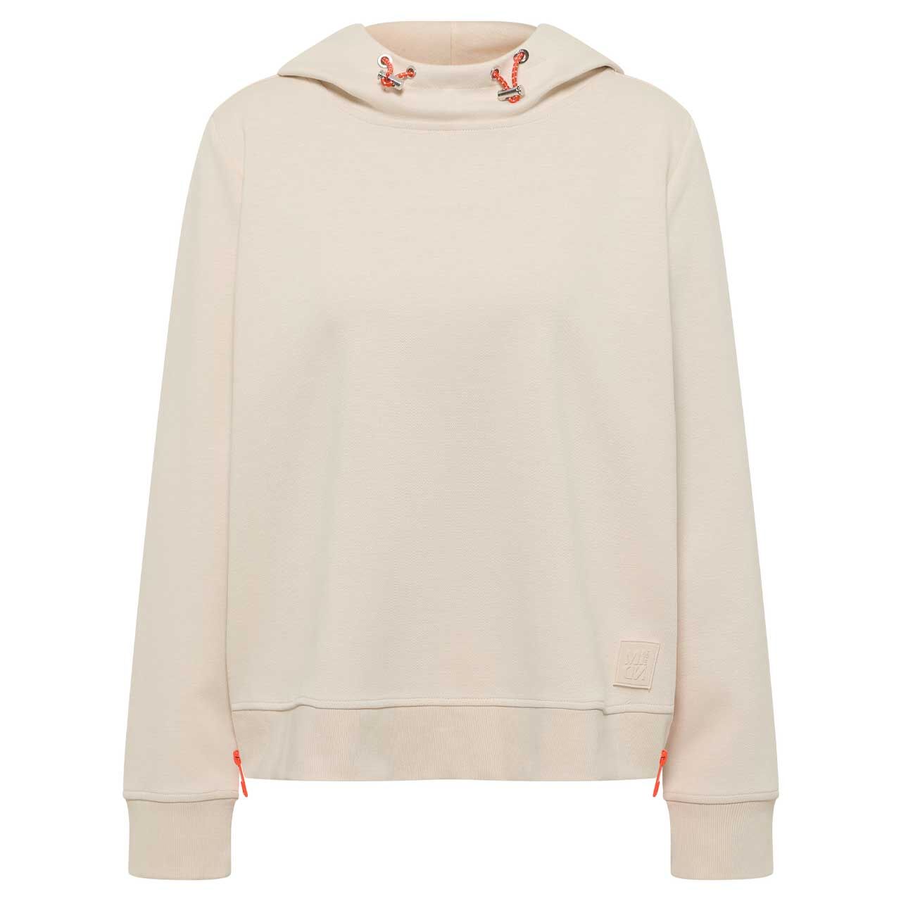 Cecil Damen Hoodie Sweatshirt Zip Details smooth sand beige
