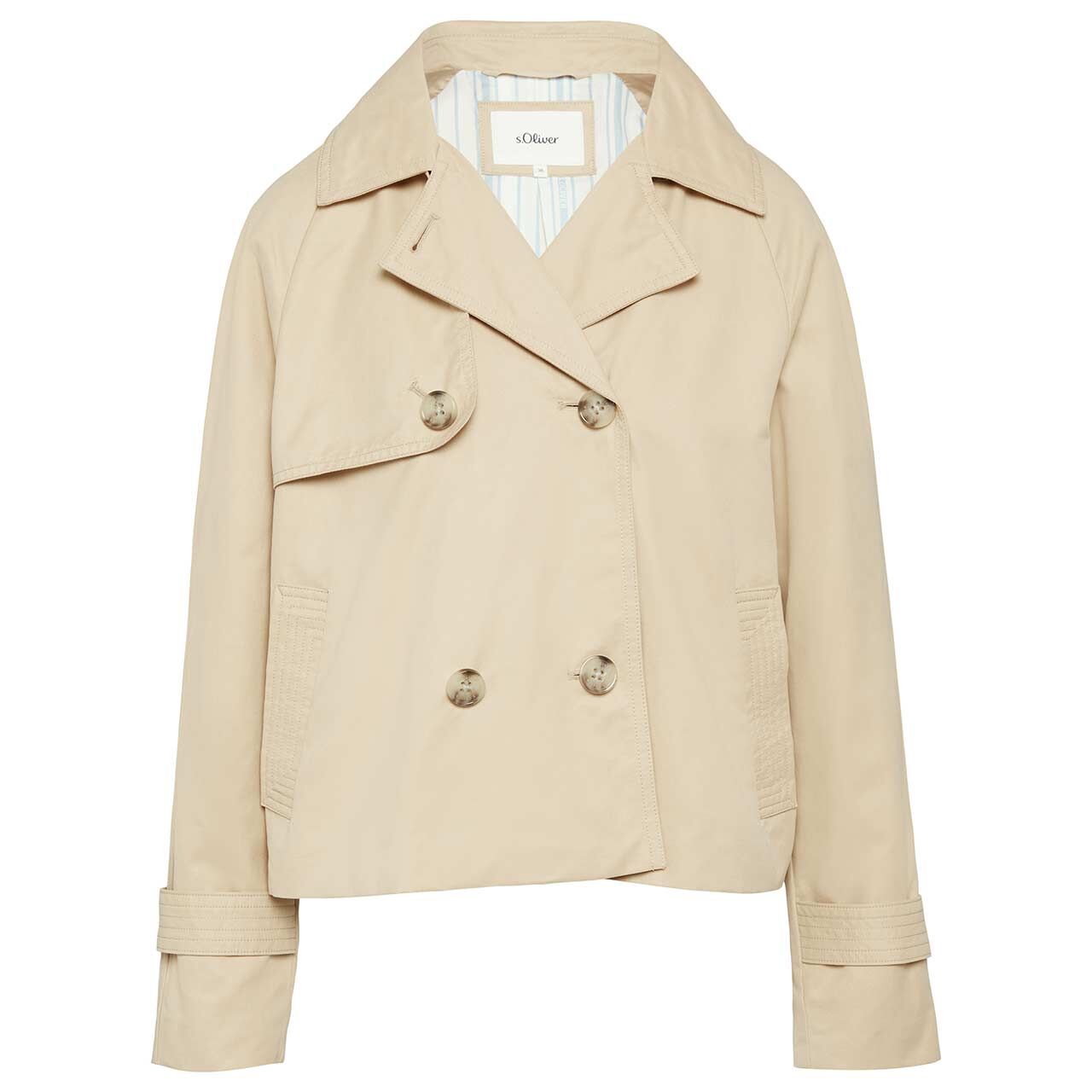 s.Oliver Damen Jacke sesame beige