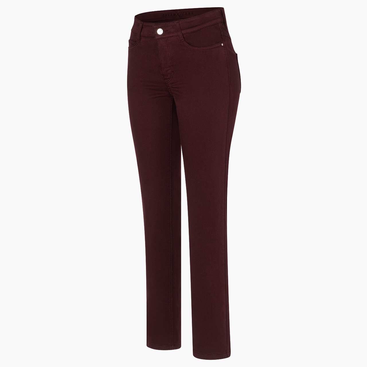 Stretch Damenjeans Dream von MAC in Burgunderrot, Seitenansicht