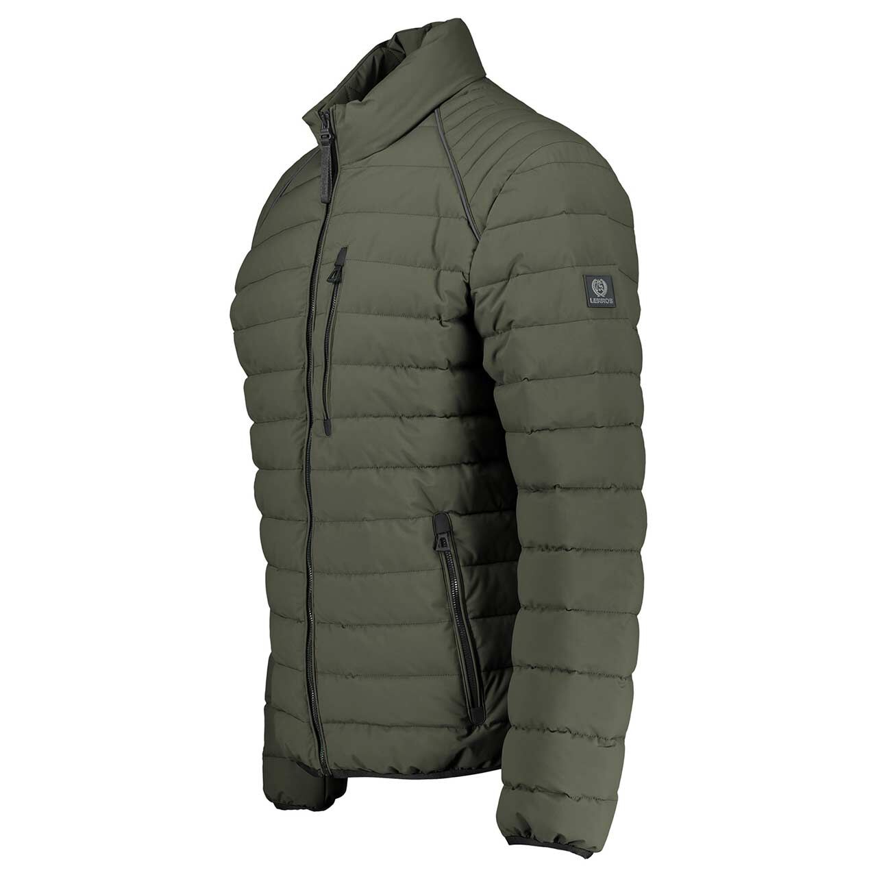 Herren Jacke von Lerros in Olivgrün, Seitenansicht