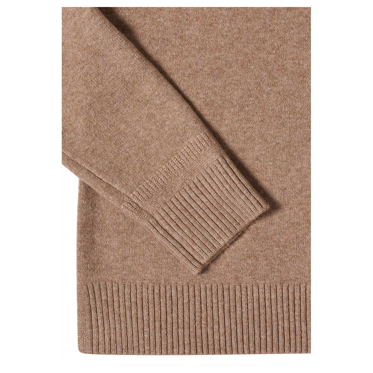 Cecil Damen Polo Pullover Cosy creamy mocha melange