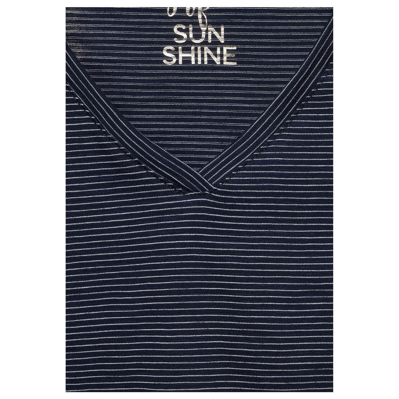 cecil-shirt-stripedsmockshapegrey-20128-detail Cecil Striped Smock Shape T-Shirt für Damen in Dunkelblau mit Print, FarbNr.: 20128