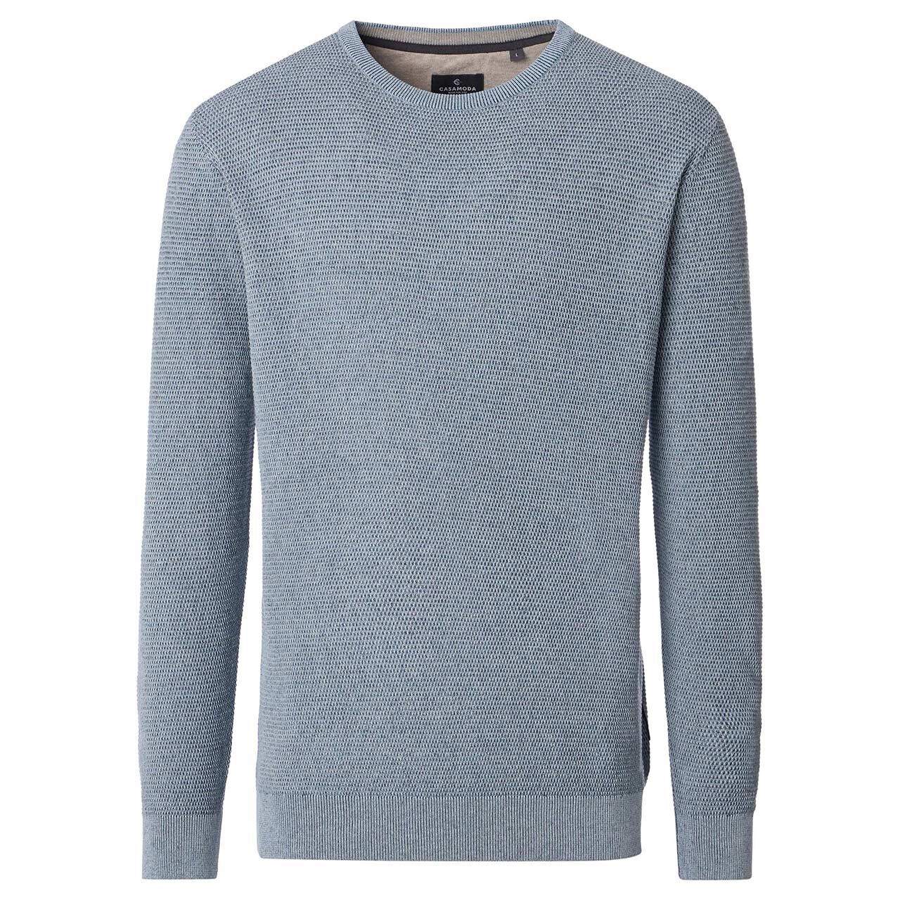 Casa Moda Herren Pullover O-Neck light blue