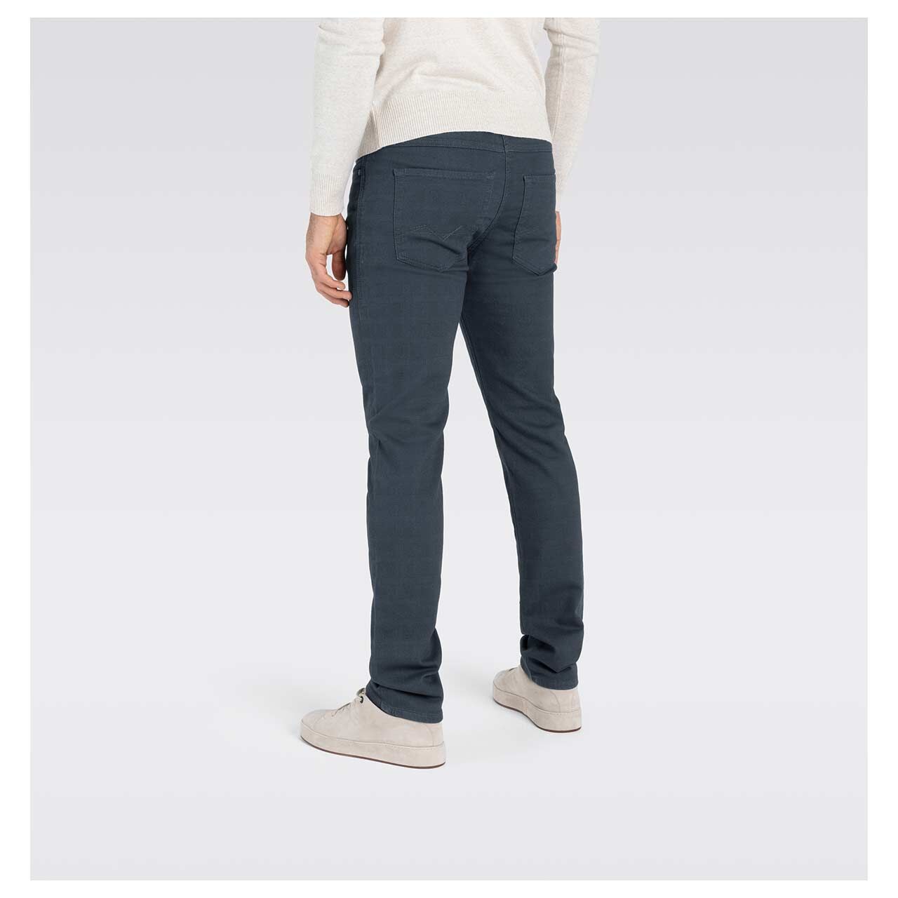 MAC Jogn Baumwollhose midnight blue check