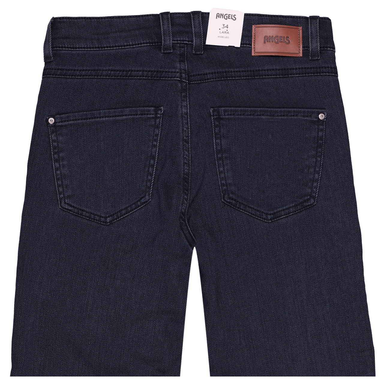 Damenjeans Lara von Angels in Dunkelblau, detaillierte Rückansicht