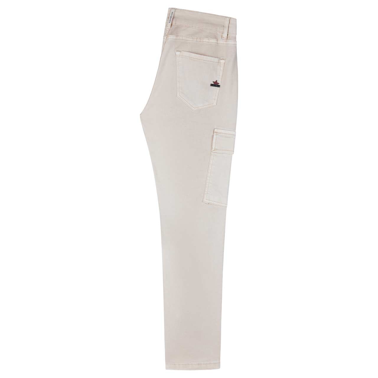 Damen Baumwollhose Cargo 7/8 Stretch Twill von Buena Vista in Hellbeige, Rückansicht
