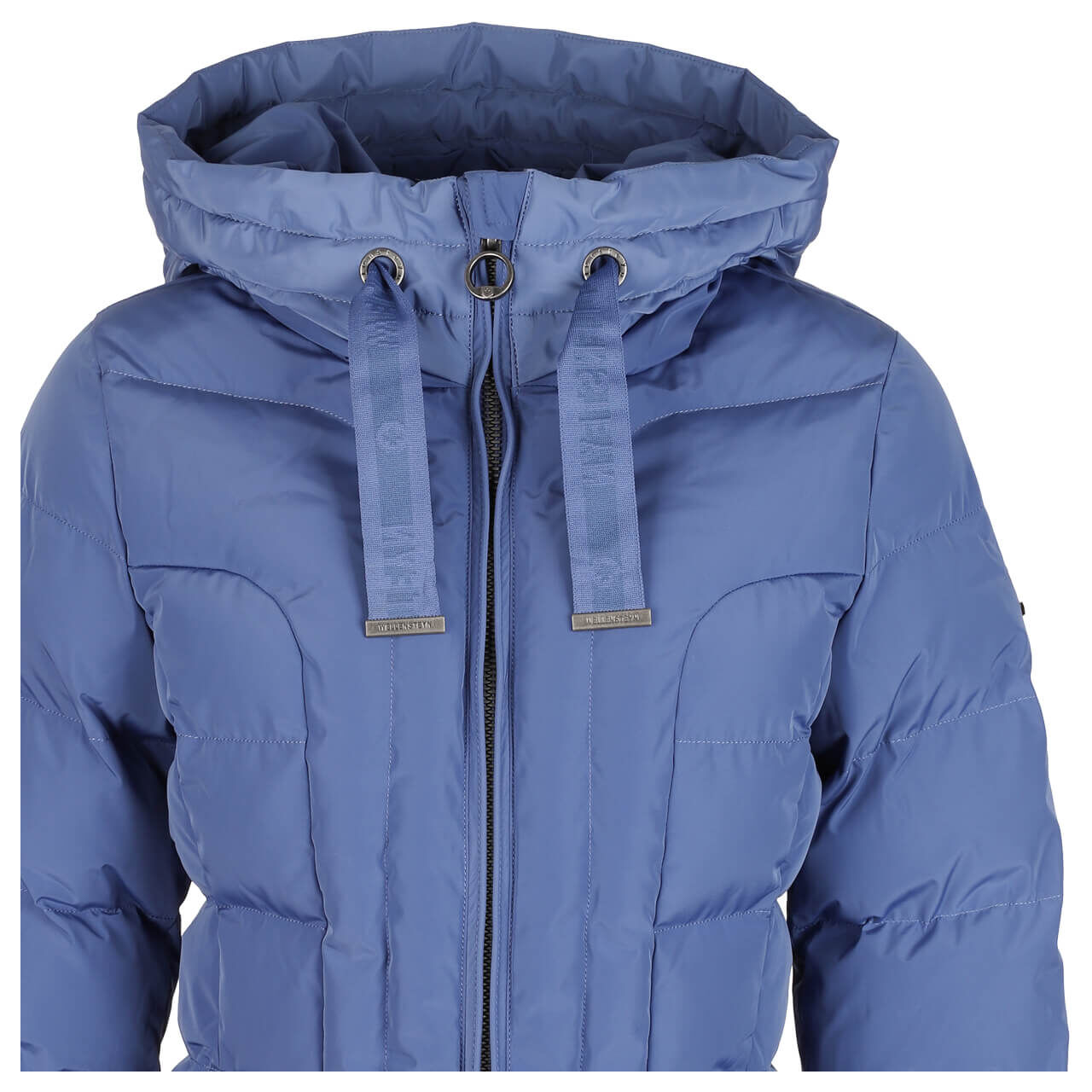 Damen Jacke Belvitini Short von Wellensteyn in Mittelblau, Detailansicht vorne