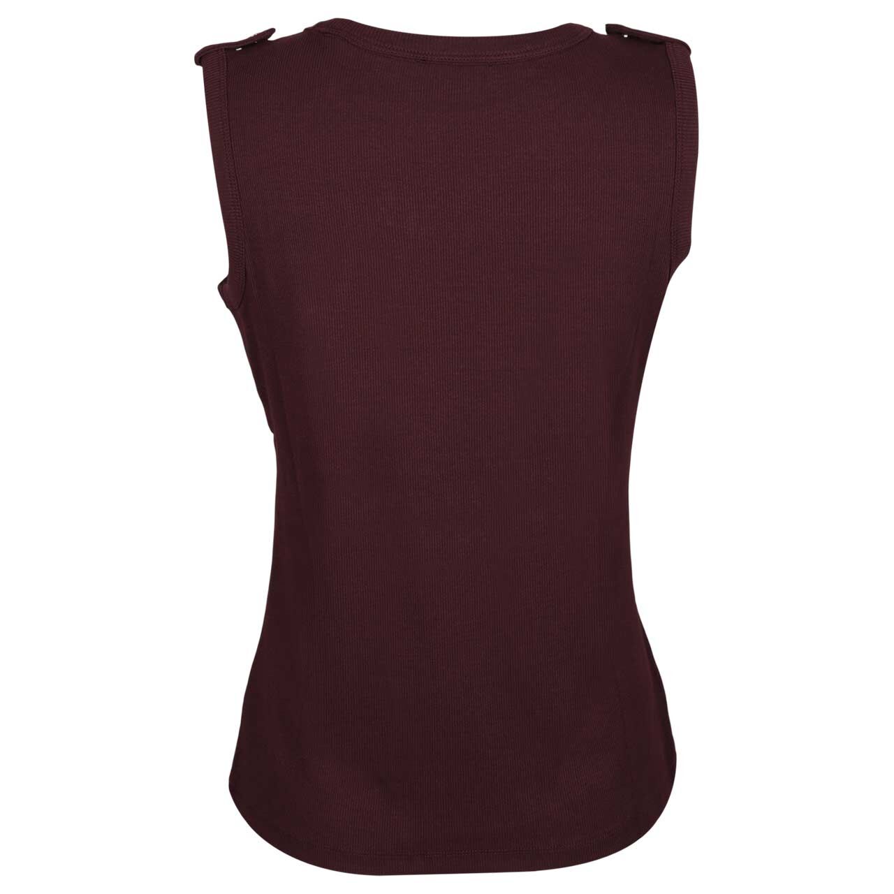 Damen Top Rib Deco Buttons von Street One Studio in Lila, Rückansicht