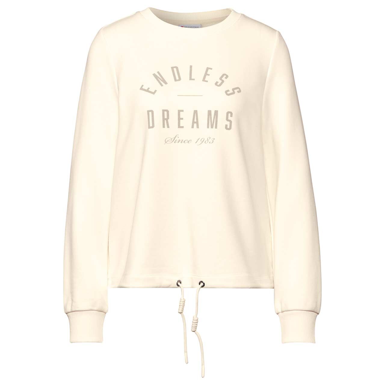 Street One Damen Pullover Crewneck lucid white