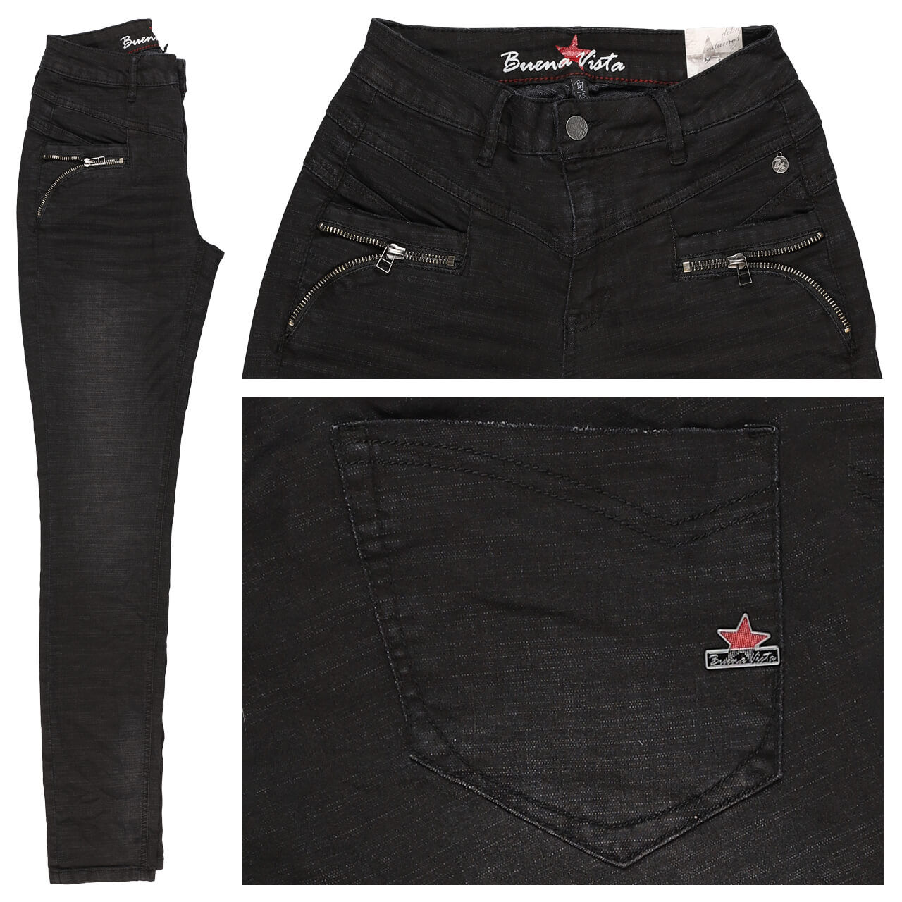 Buena Vista Florida-Z Cross Denim Jeans black