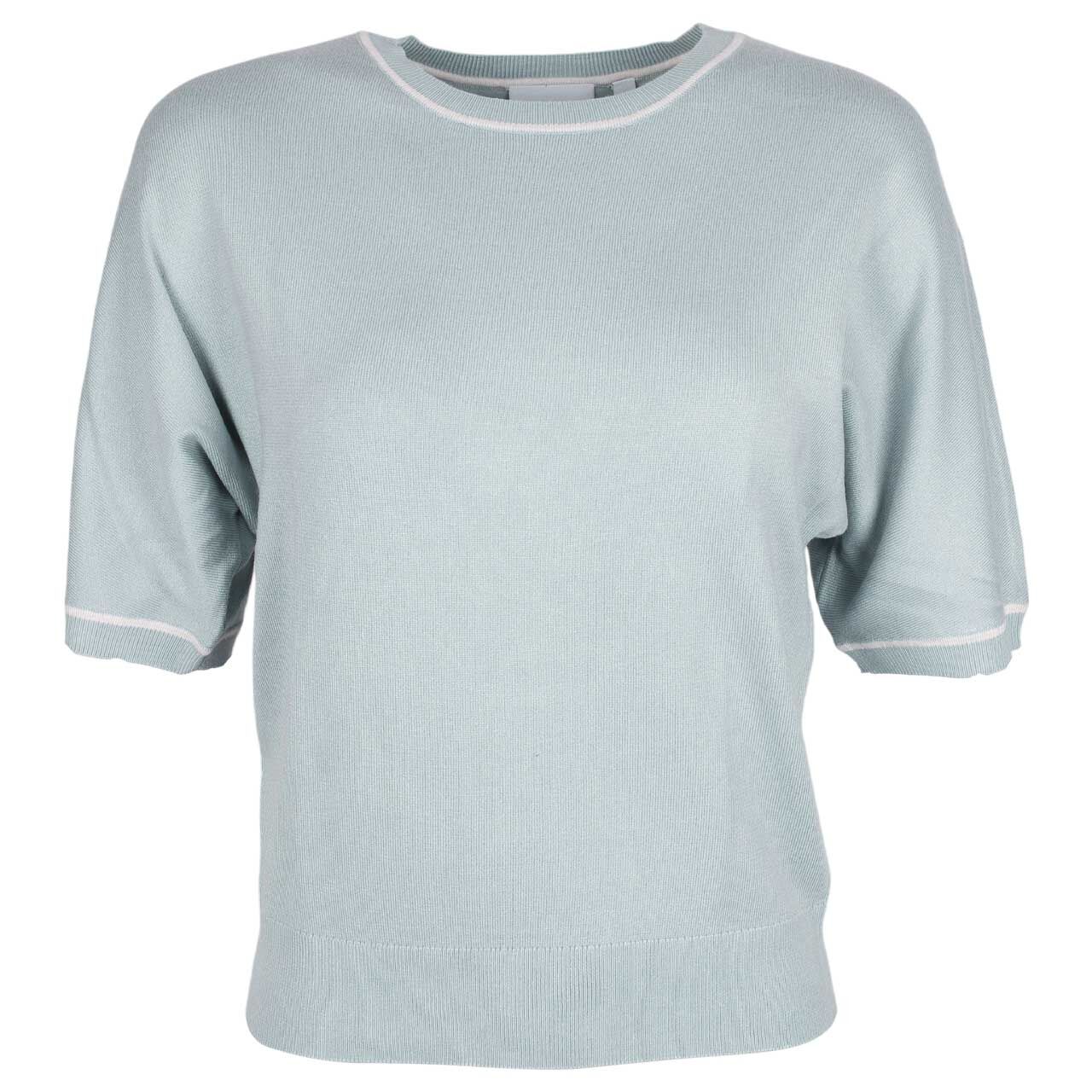 Comma Damen Kurzarm Pullover secret space blue
