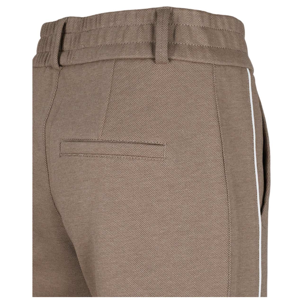 Damen Ankle Hose Bonny Piqué von Street One in Hellbraun, Detailansicht Gesäßtasche