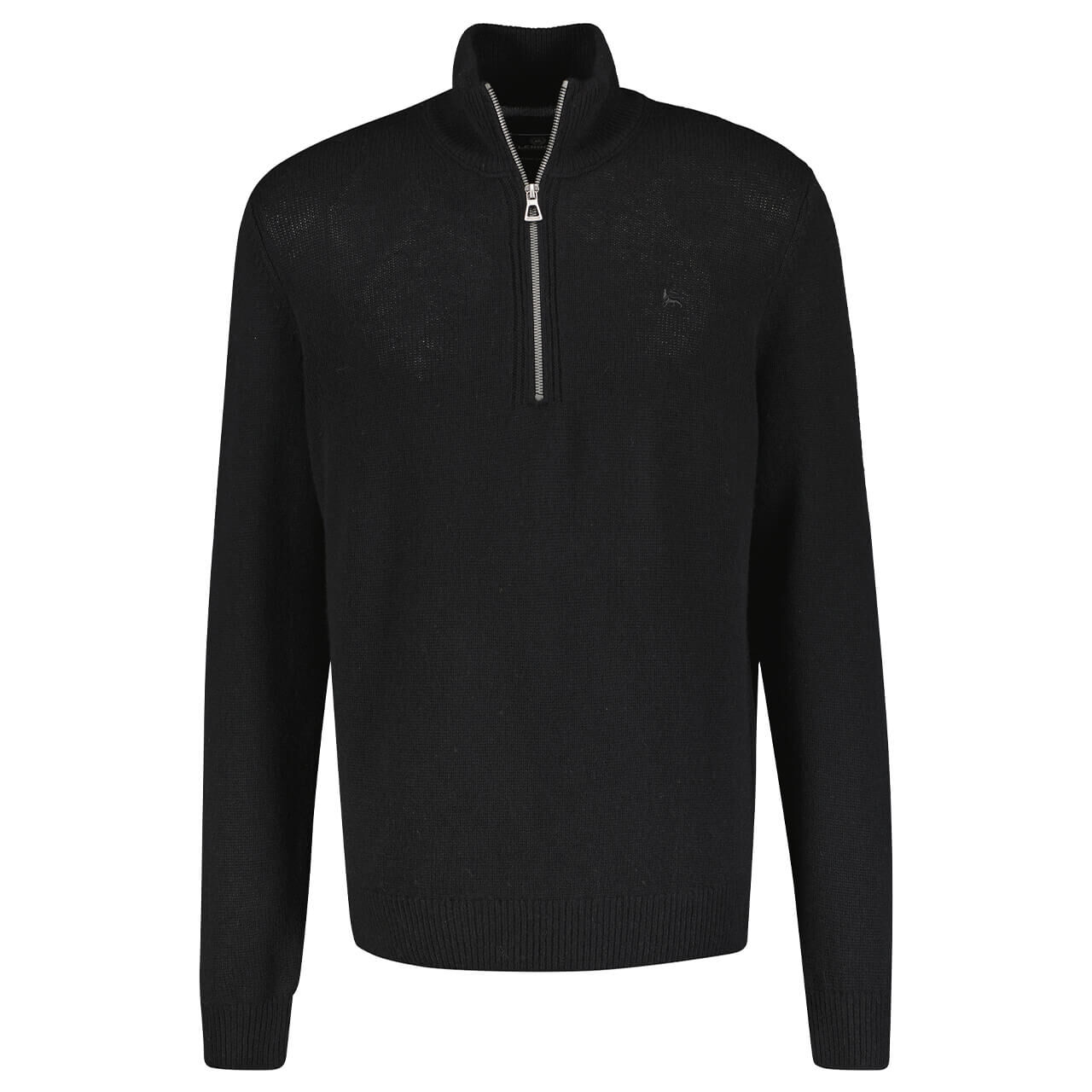 Lerros Herren Pullover Troyer O-neck black