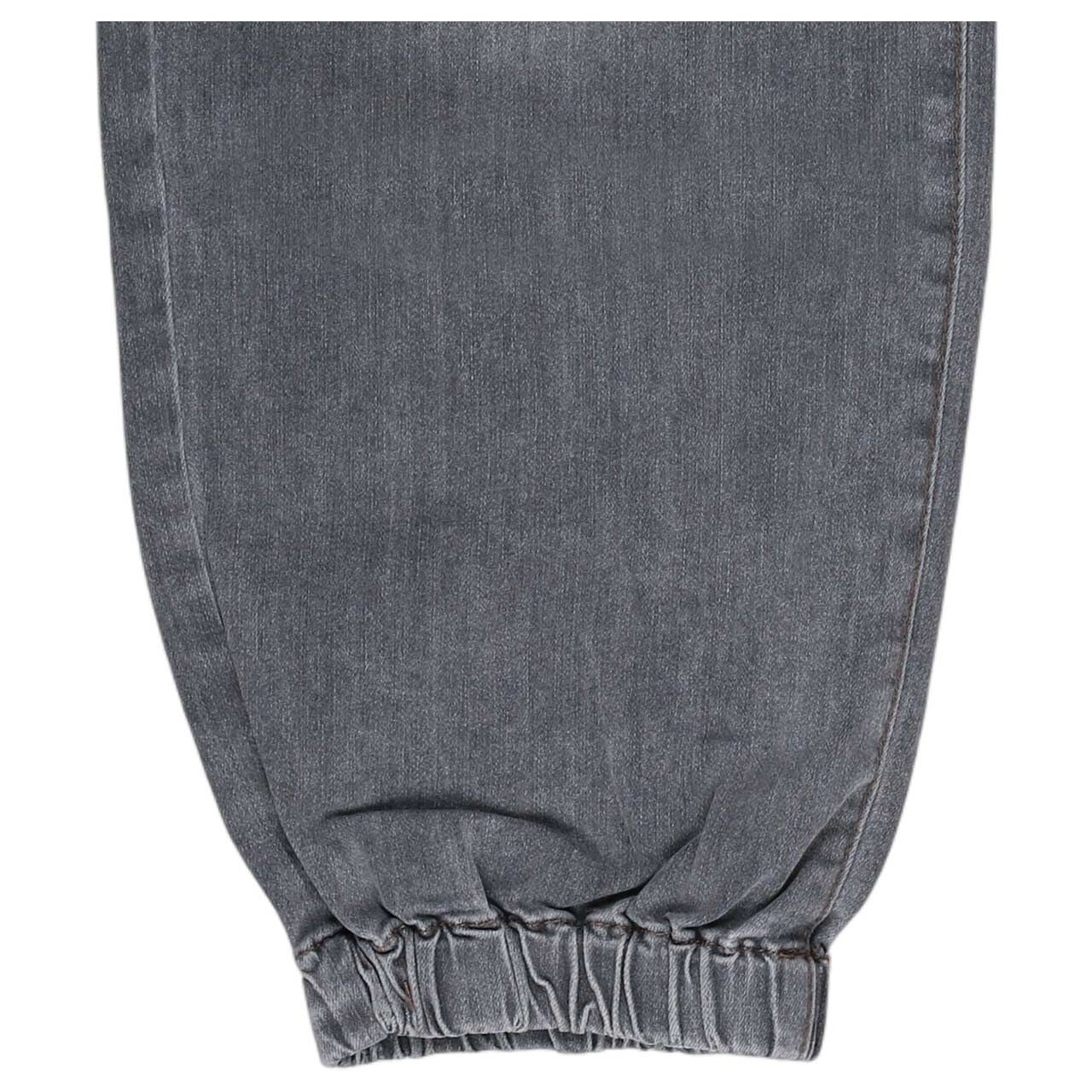 Damen 7/8 Jeans Ballon-H von Buena Vista in Grau angewaschen, detaillierte Ansicht vom Fußsaum