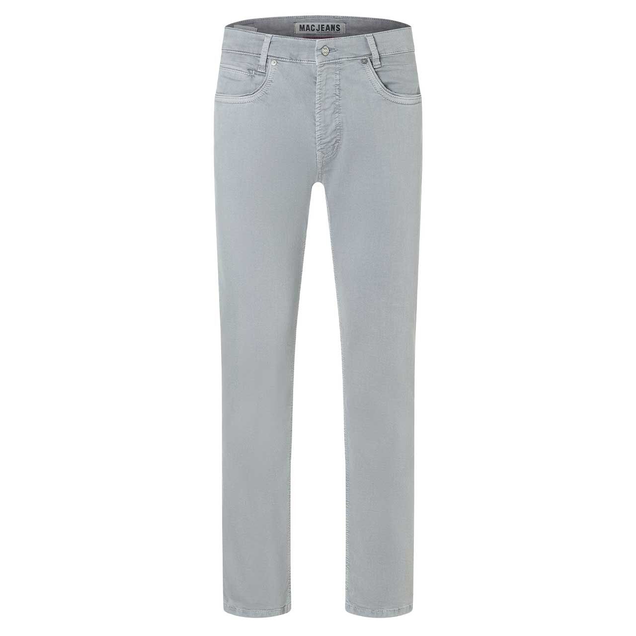 Stretch Herrenjeans Arne Pipe von MAC in Hellgrau, Vorderansicht