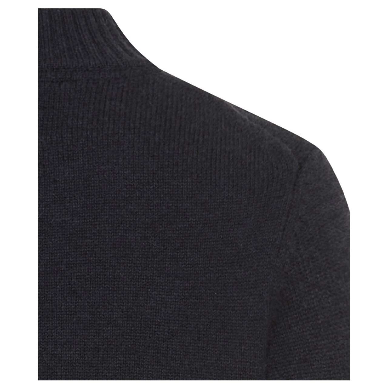 Herren Pullover Mock Neck von Camel active in der Farbe Dunkelblau mit Print, detaillierte Rückansicht