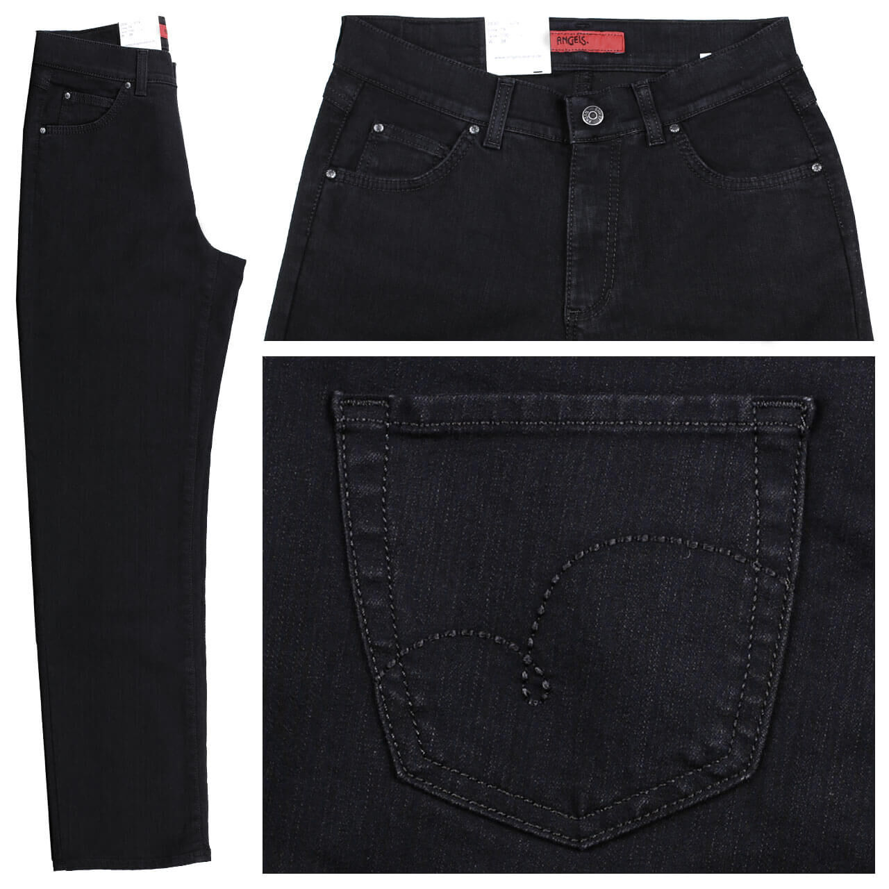 angels-jeans-linny-black-100 Angels Jeans Linny Denim für Damen in Schwarz, FarbNr.: 100