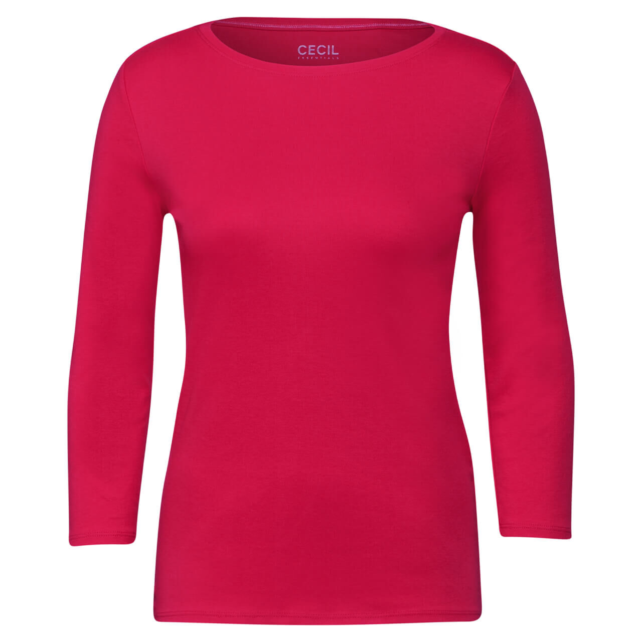 Cecil Damen 3/4 Arm Shirt Basic Boatneck granita red