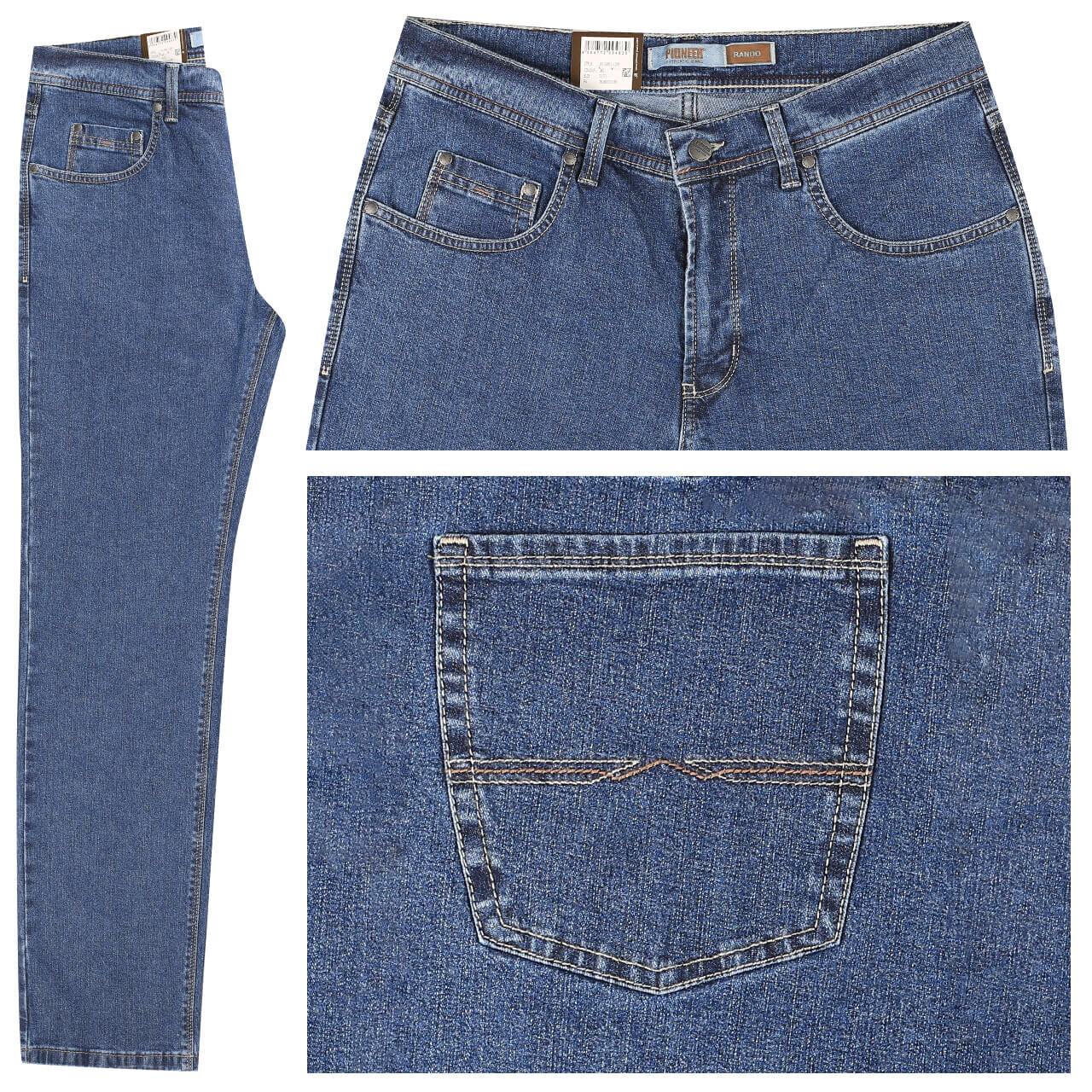 pioneer-jeans-blau-6821 Pioneer Jeans Rando für Herren in Blau, FarbNr.: 6821