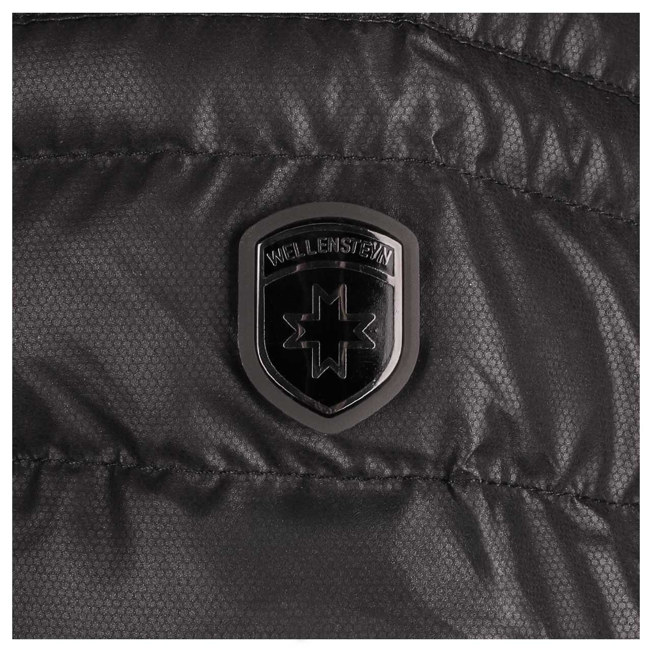 Damen Jacke Molecule/MOL Lady von Wellensteyn in Schwarz, Detailansicht Markenlogo