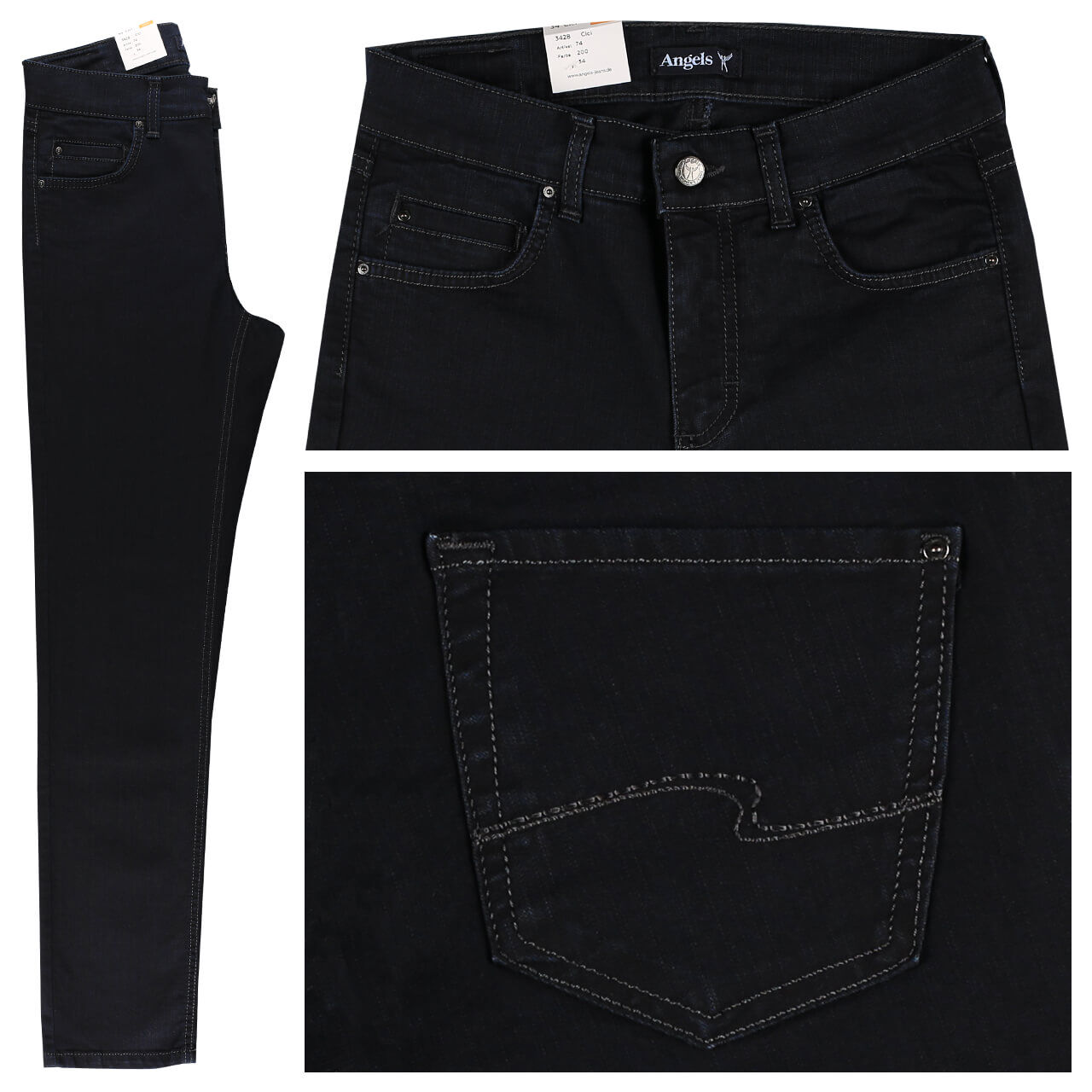 Angels Jeans Cici für Damen in Blauschwarz, FarbNr.: 200 Angels Jeans Cici für Damen in Blauschwarz, FarbNr.: 200