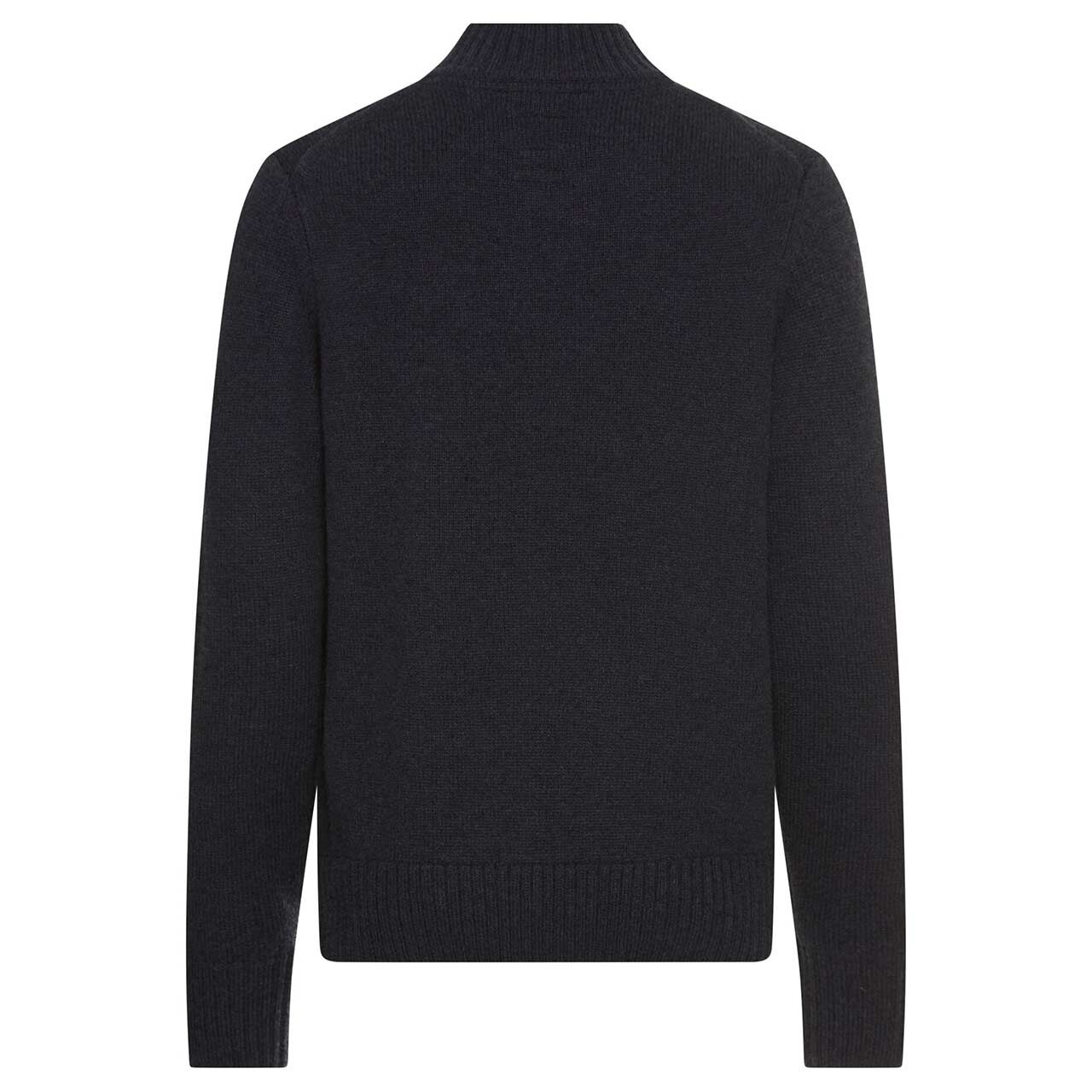 Herren Pullover Mock Neck von Camel active in der Farbe Dunkelblau mit Print, Rückansicht