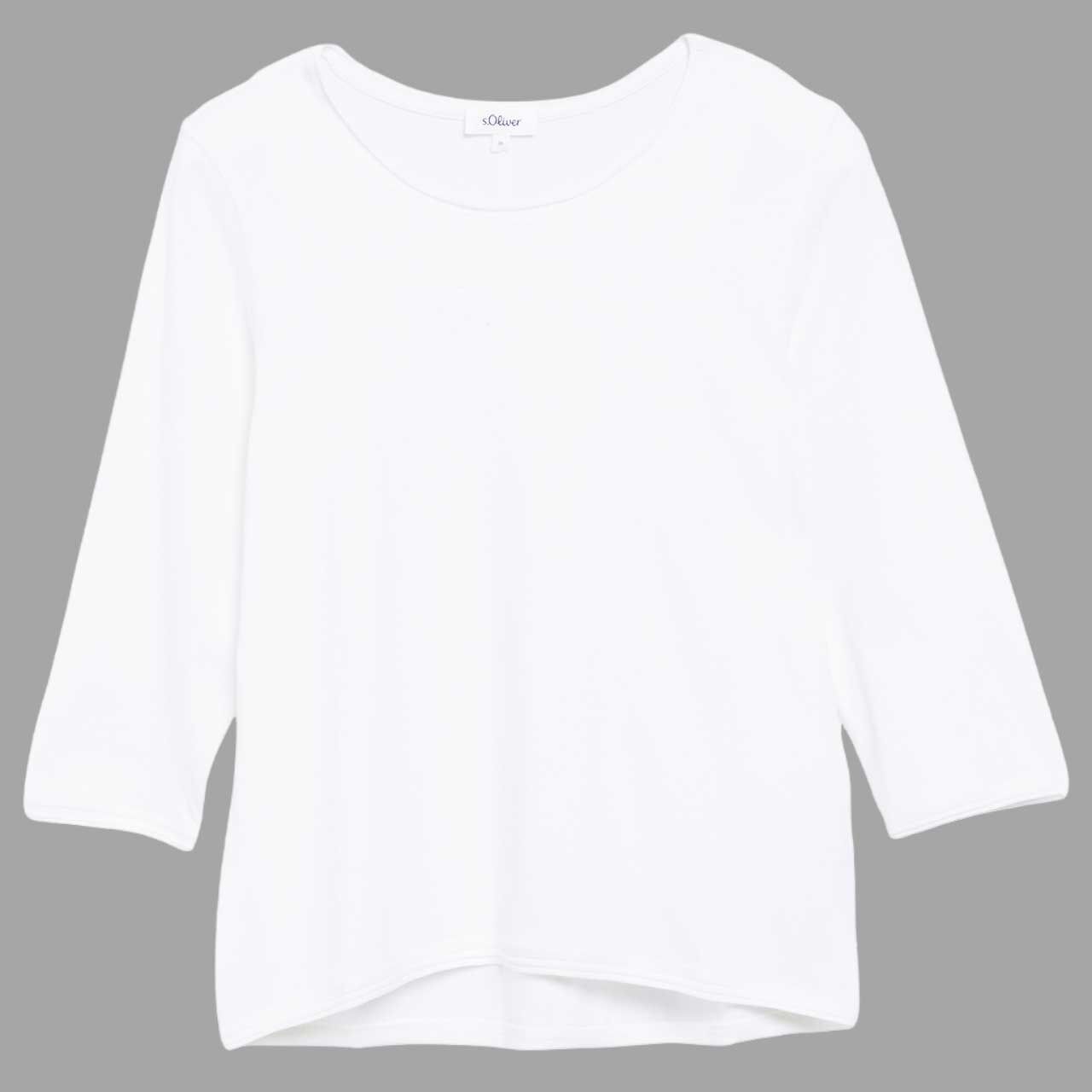 s.Oliver Damen 3/4 Arm Shirt off white