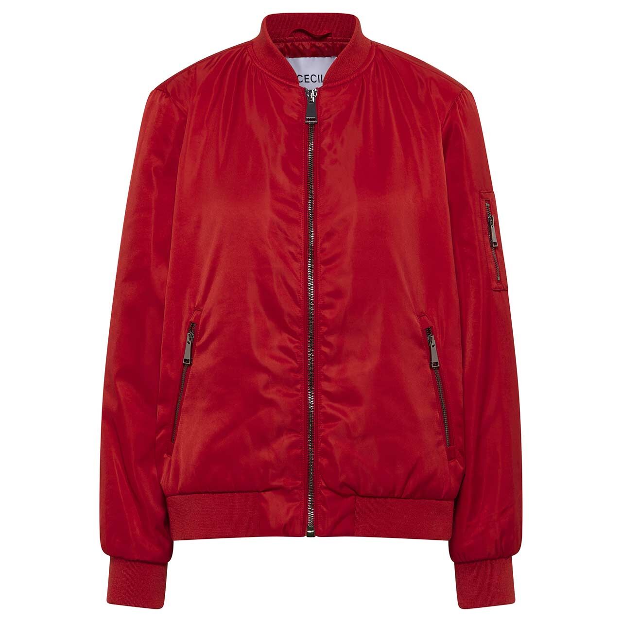 Cecil Damen Jacke Nylon Blouson fiery red