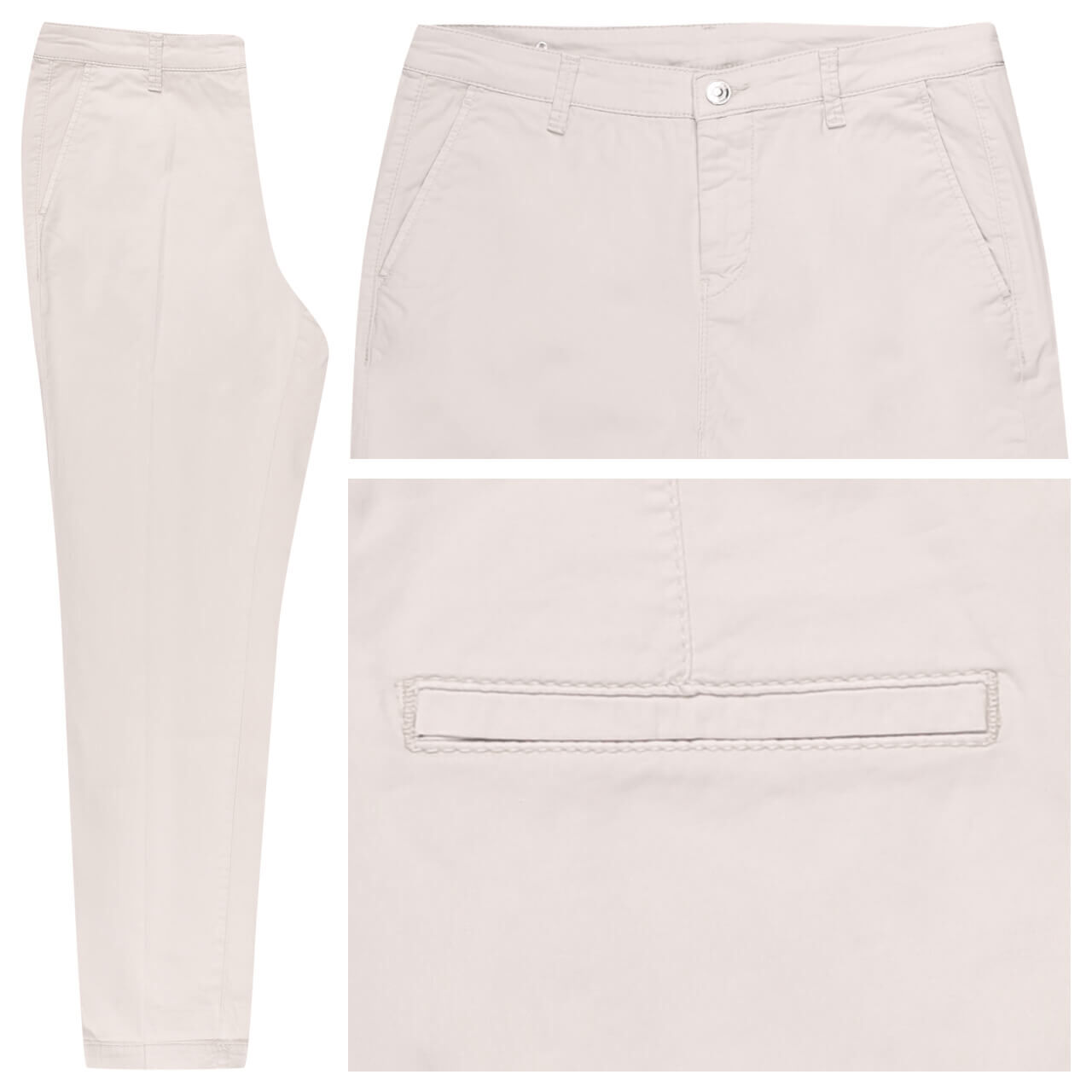 MAC Chino 7/8 Baumwollhose ivory