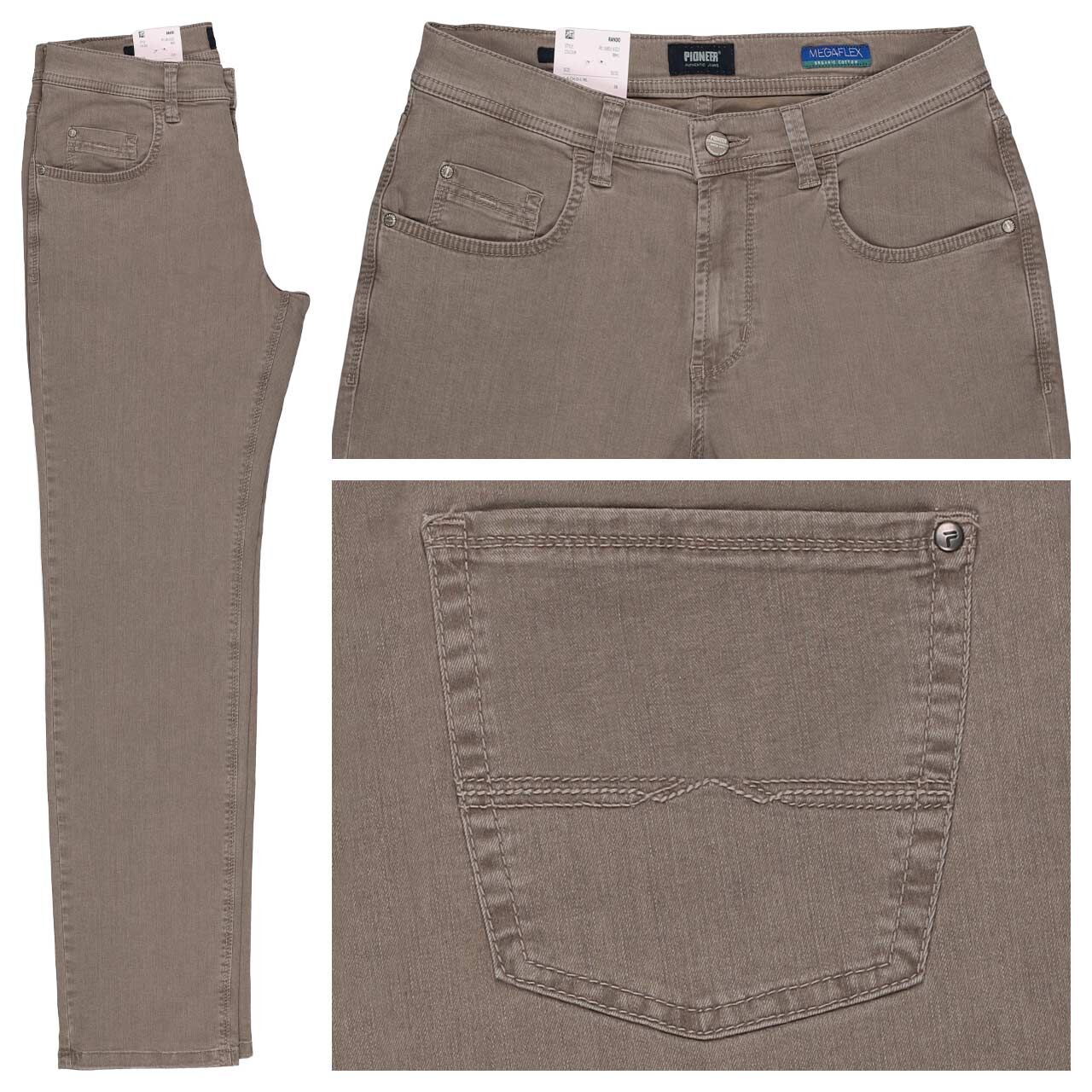 Pioneer Rando Baumwollhose Megaflex light brown stonewash