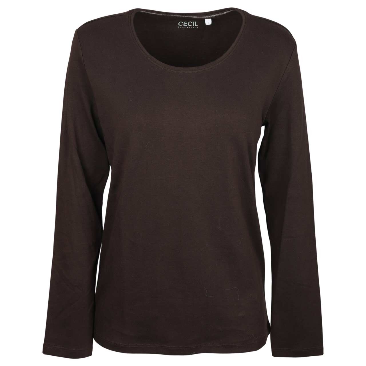 Cecil Damen Langarm Shirt Pia truffle brown