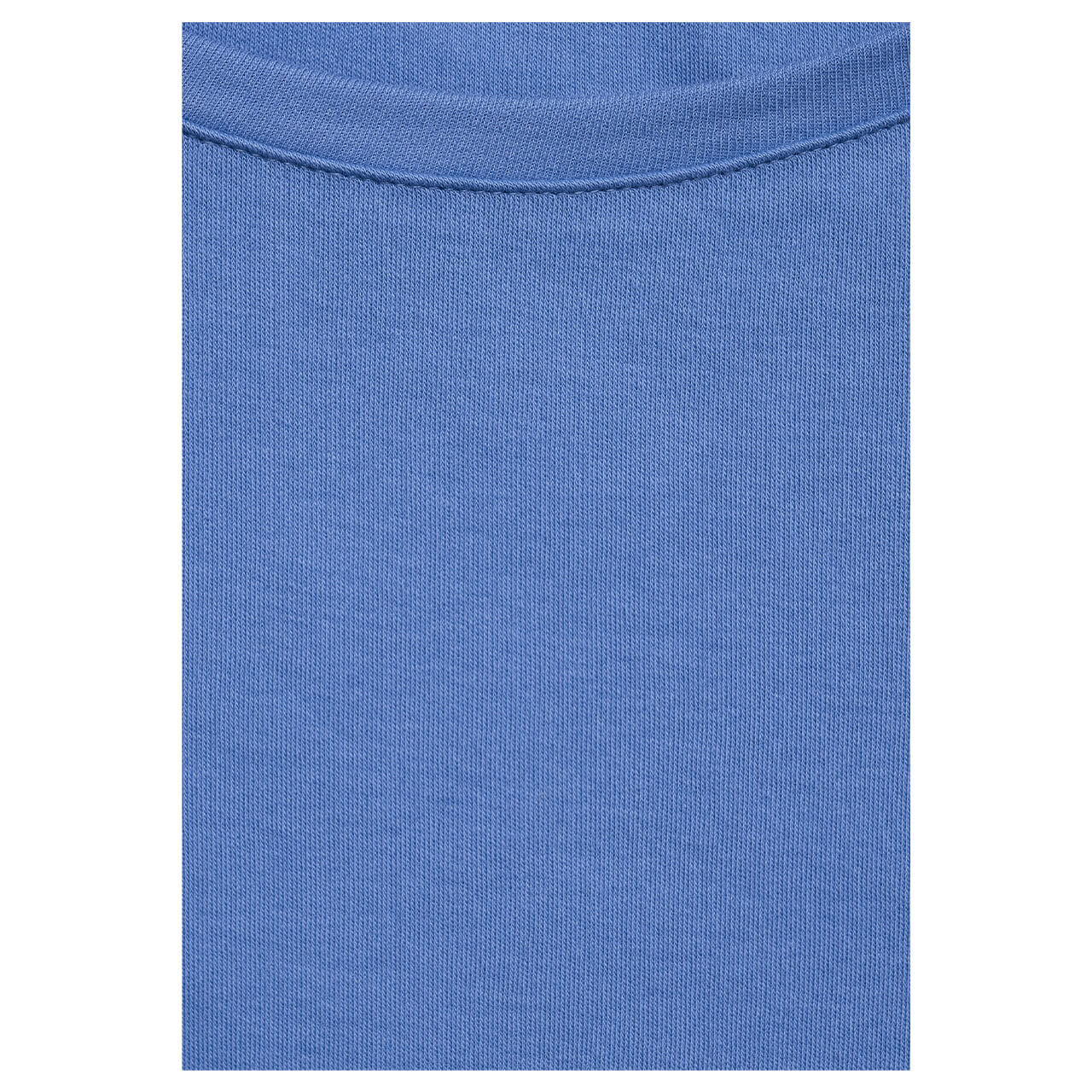 cecil-shirt-basic-boatneck-darkblue-13542-detail Cecil Basic Boatneck 3/4 Arm Shirt für Damen in Himmelblau, FarbNr.: 13542