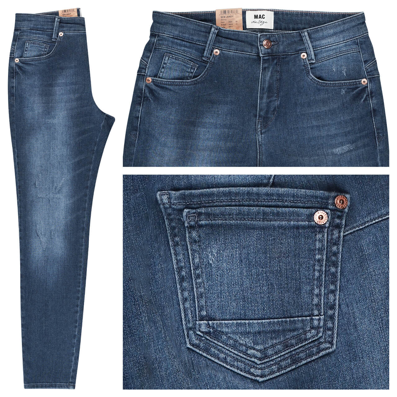 MAC New Jersey Ankle Jeans shadow faded wash MAC New Jersey Ankle Jeans shadow faded wash
