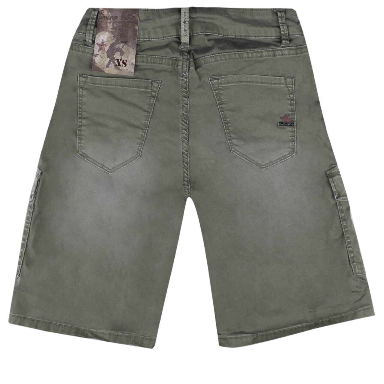 Buena Vista Cargo-Short Stretch Twill Baumwollhose für Damen in Khaki, FarbNr.: 2043