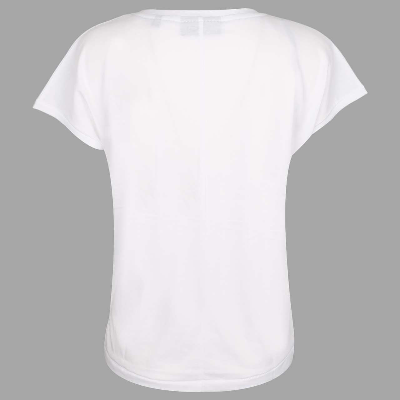 Damen T-Shirt Pajuk von Elbsand in Weiß mit Print, Rückansicht