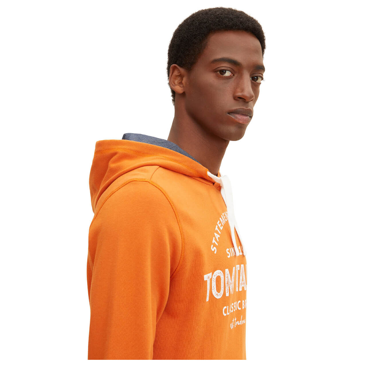 Tom Tailor Herren Hoodie Sweatshirt gold flame orange